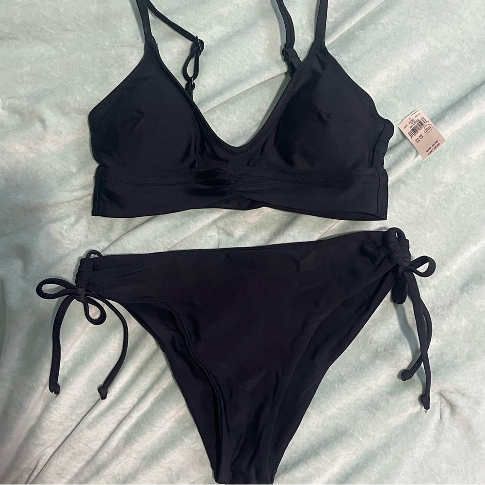 NWT Aerie black bikini set